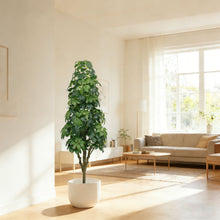 Load image into Gallery viewer, Realistic Faux Tree With Lifelike Foliage For Indoor And Outdoor Use - Green
