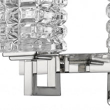 Load image into Gallery viewer, Coralie 3-Light Polished Sconce With Pressed Crystal Shades - Nickel
