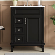 Load image into Gallery viewer, Bathroom Vanity With Sink, Compact Cabinet &amp; 2 Drawers And Adjustable Shelf
