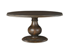 Load image into Gallery viewer, 60" Solid Wood Pedestal Base Round Top Dining Table - Brown
