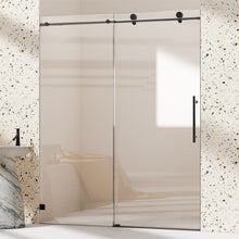 Load image into Gallery viewer, Frameless, Single Sliding Soft Close Shower Doors, 5/16" Sgcc Tempered Glass
