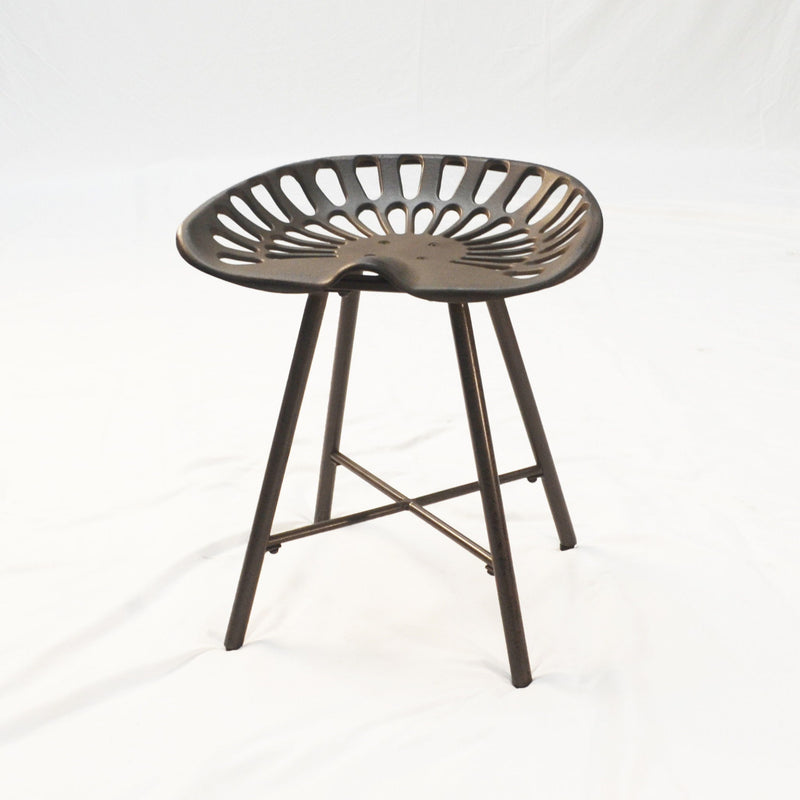 Metal Backless Stool 18" - Copper