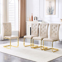 Load image into Gallery viewer, Elegant Design Alligator Skin Upholstered Dining Chairs
