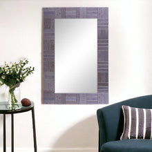 Load image into Gallery viewer, 35" Glass Framed Accent Mirror - Gray
