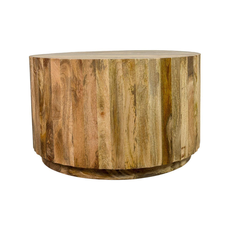 Round Drum Coffee Table (745567) - Natural