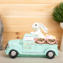 Load image into Gallery viewer, Happy Easter Bunny Car Figurine - Aqua
