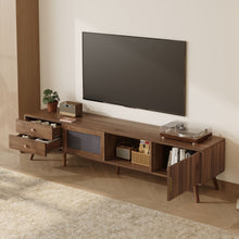Load image into Gallery viewer, 76" TV Stand, Entertainment Center With Storage Cabinets, TV Media Console Table For Living Room - Natural
