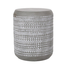 Load image into Gallery viewer, Outdoor Side Table With Cylindrical Shape - White
