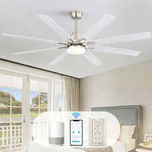Load image into Gallery viewer, Ceiling Fan With Dimmable LED Light, 8 Blades, Reversible DC Motor, Remote Control
