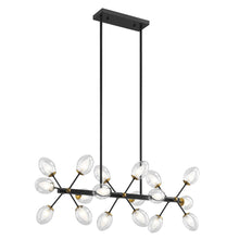 Load image into Gallery viewer, Sputnik Multi Light Transparent Metal Edison Bulb Dimmable Smart Enabled Chandelier With Shades - Black / Clear / Gold
