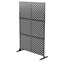 Load image into Gallery viewer, Three Panel Screen Room Divider (562870) - Black
