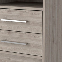 Load image into Gallery viewer, 20" Light Wood Two Drawer Nightstand - Gray
