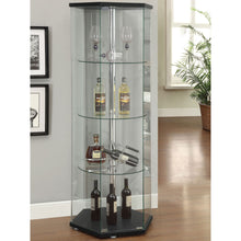 Load image into Gallery viewer, Tenley - 4 Shelf Curio Cabinet With Hexagonal Design
