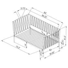 Load image into Gallery viewer, Vertigo - Twin Daybed With Slatted Support - Matte Black
