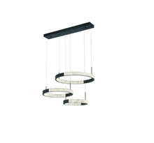 Load image into Gallery viewer, Candle Style Metal 3 Light LED Dimmable Chandelier - Black
