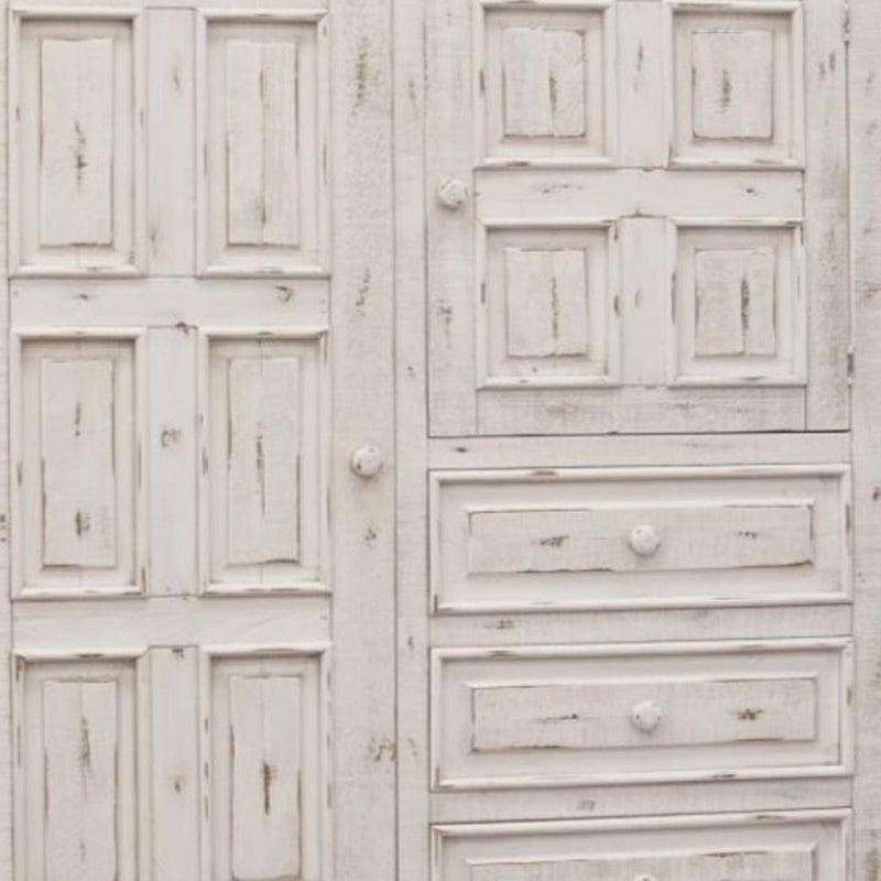 Solid Wood Three Drawer Gentlemans Chest - White
