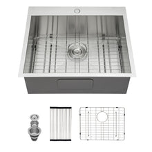 Load image into Gallery viewer, Stainless Steel Drop In Kitchen Sink, Topmount
