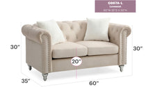 Load image into Gallery viewer, Stylish Contemporary Loveseat
