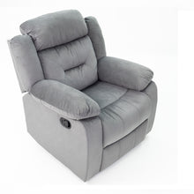 Load image into Gallery viewer, Modern Manual Recliner With Padded Seat And Pillow Arms
