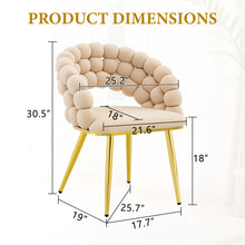 Load image into Gallery viewer, Puffy Bubble, Ball Chain Chairs For Dining Room (Set of 2)
