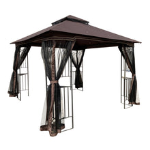 Load image into Gallery viewer, Patio Gazebo Tent With Ventilated Double Roof And Mosquito Net
