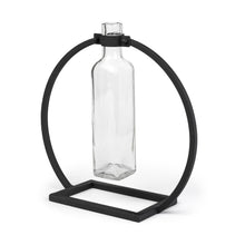 Load image into Gallery viewer, Abstract Cylinder Table Vase (397541) - Black
