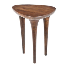 Load image into Gallery viewer, 22" Wood Pedestal End Table - Brown
