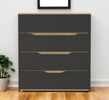Load image into Gallery viewer, Four Drawer Dresser - Natural And Black
