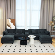 Load image into Gallery viewer, U Shaped Sectional Cloud Couch For Living Room
