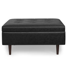 Load image into Gallery viewer, Shay - Large Square Coffee Table Storage Ottoman Mid-Century Style
