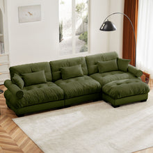 Load image into Gallery viewer, Super Comfort Oversized Modular Sectional Sofa With Movable Ottoman
