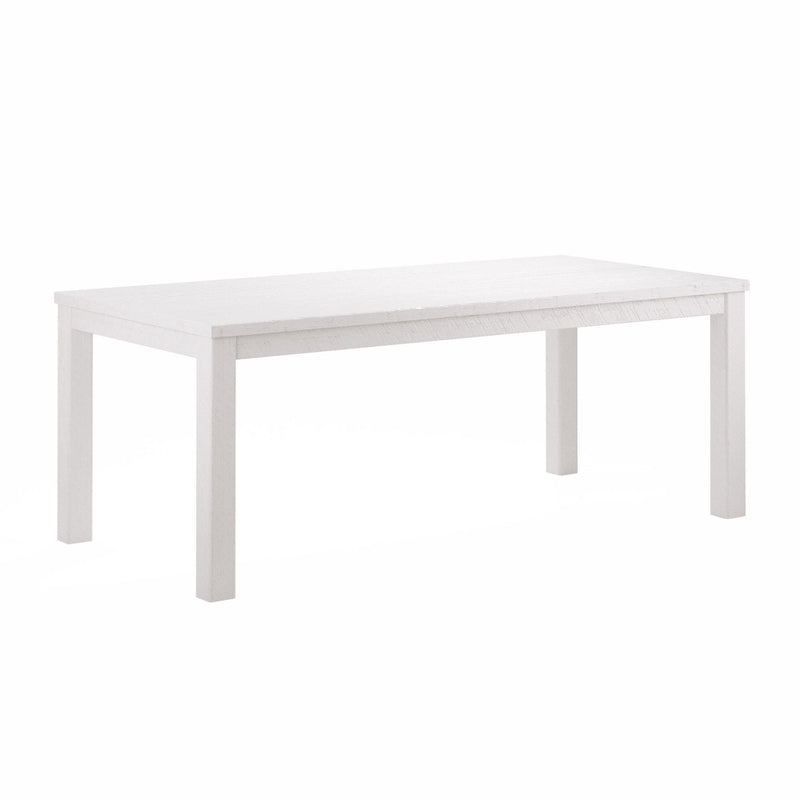63" Solid Wood Dining Table - White