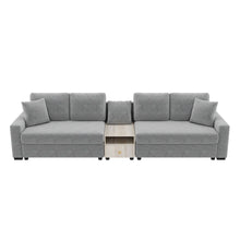 Load image into Gallery viewer, Modular Sofa Couch With Storage Armrest And Center Console
