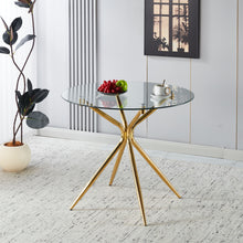 Load image into Gallery viewer, Compact Dining Table With Glass Top
