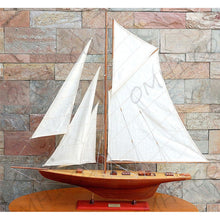 Load image into Gallery viewer, Hand Painted Model Boat (624664) - White / Dark Brown
