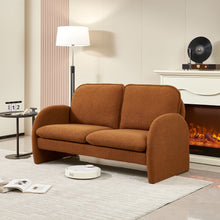 Load image into Gallery viewer, Loveseat Sofa Small Couch For Living Room, Sherpa Fabric Upholstered Loveseat Sofa Couch, Small Loveseat Sofa For Apartment, Bedroom
