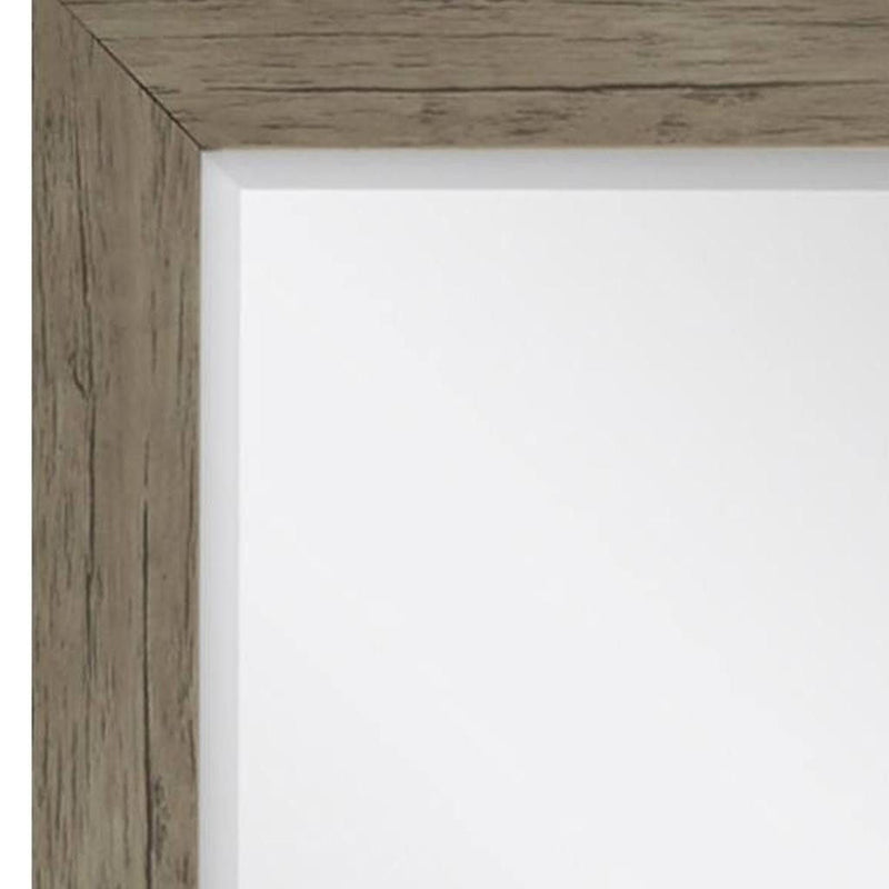 33" Accent Mirror - Light Brown