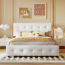 Load image into Gallery viewer, Upholstered Platform Bed With Classic Headboard And Drawers, No Box Spring Needed

