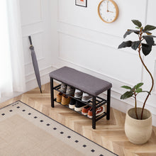 Load image into Gallery viewer, Shoe Bench With Cushion, Storage Seat For Entryway
