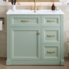 Load image into Gallery viewer, Modern Bathroom Vanity With Sink, 4 Drawers, Soft-Close Door, Adjustable Shelf

