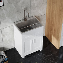 Load image into Gallery viewer, Paint Free Laundry Tub Cabinet With Stainless Steel Combo (Update)
