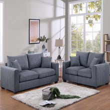 Load image into Gallery viewer, 2 Piece Contemporary Style Sofa Set With Matching Pillows
