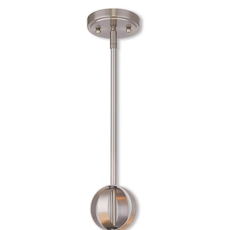 18" Five Light Dimmable Chandelier With Shades - Nickel