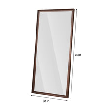 Load image into Gallery viewer, Vintage Full Length Mirror Wall Mounted With Faux Wooden Frame - Brown
