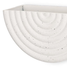 Load image into Gallery viewer, Geometric Half Moon Wall Planters (Set of 2) - White
