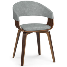 Load image into Gallery viewer, Wood Dining Parsons Chair - Gray / Walnut
