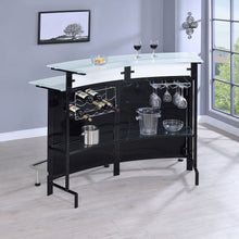 Load image into Gallery viewer, Keystone - Home Bar With Stemware &amp; Wine Storage - Black
