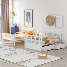 Load image into Gallery viewer, Bunk Bed With Drawers, Convertible Design
