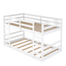 Load image into Gallery viewer, Twin Over Twin Bunk Bed with Ladder, White（OLD SKU：WF282787AAK）
