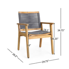 Load image into Gallery viewer, Outdoor Dining Chair (Set of 2) - Dark Gray
